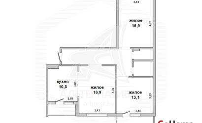 Купить 3-комнатную квартиру, Брест, Речица, ул. Адамковская. Фото 41