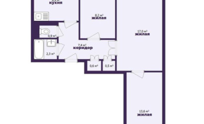 Купить 3-комнатную квартиру, Солигорск, Октябрьская ул., 95. Фото 28