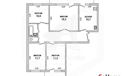 Купить 4-комнатную квартиру, Каменец, , . Фото 12