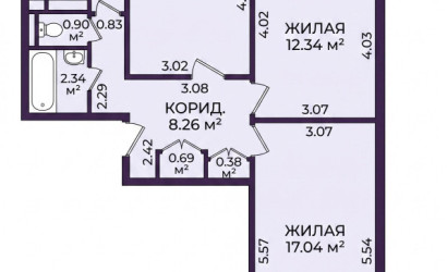 Купить 3-комнатную квартиру, Минск, Мирошниченко ул., 10/1(Советский район). Фото 17