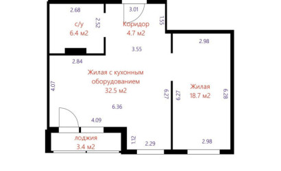 Купить 2-комнатную квартиру, Минск, Победителей просп., 115 (Центральный район). Фото 7
