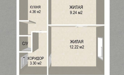Купить 2-комнатную квартиру, Минск, Грибоедова ул., 28 (Центральный район). Фото 23