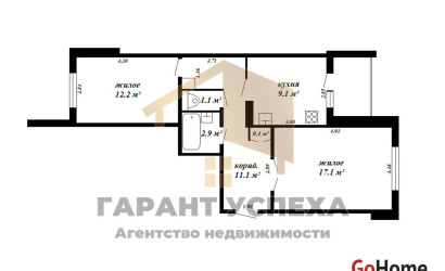 Купить 2-комнатную квартиру, Брест, ул. Сальникова. Фото 20