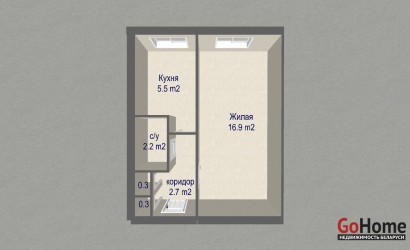 Купить 1-комнатную квартиру, Минск, ул. Богдановича Максима, д. 88 (Советский район). Фото 19