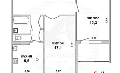 Купить 2-комнатную квартиру, Беловежский, , . Фото 1