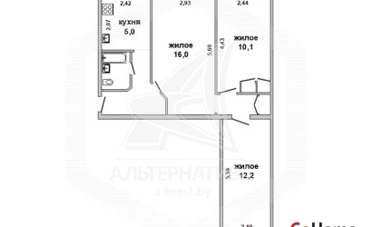 Купить 3-комнатную квартиру, Брест, Заводская, ул. Янки Купалы. Фото 13