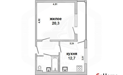 Купить 1-комнатную квартиру, Брест, Киевка, ул. Вольная. Фото 13