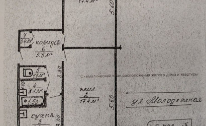 Купить 2-комнатную квартиру, Речица, Молодёжная ул., д.1А. Фото 9