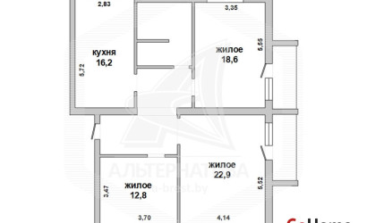 Купить 3-комнатную квартиру, Брест, Брестских дивизий, ул. Брестских дивизий. Фото 1