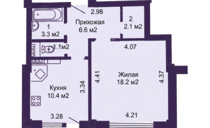 Купить 1-комнатную квартиру, Минск, Крупской ул., 23 (Заводской район). Фото 20