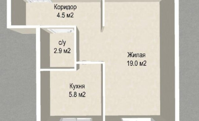 Купить 1-комнатную квартиру, Минск, Берута ул., 24/4 (Фрунзенский район). Фото 22