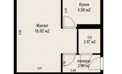Купить 1-комнатную квартиру, Минск, Васнецова ул., 13 (Заводской район). Фото 10