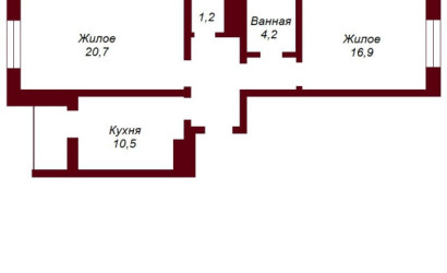 Купить 2-комнатную квартиру, Брест, ул. Сябровская, д. . Фото 12