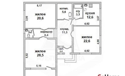  2-этаж.(226.2 м2), Брест(Березовка)