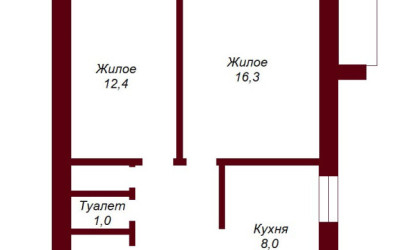 Купить 2-комнатную квартиру, Брест, ул. Волгоградская, д. . Фото 10