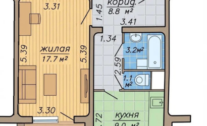 Купить 1-комнатную квартиру, Минск, Всеволода Игнатовского, 10 (Фрунзенский район). Фото 18
