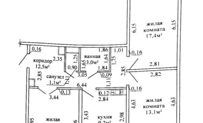 Купить 3-комнатную квартиру, Могилев, Краснозвёздная, 48/А. Фото 2