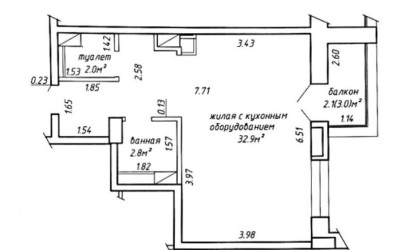 Купить 1-комнатную квартиру, Минск, Ильянская ул., 18(Центральный район). Фото 21