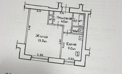 Купить 1-комнатную квартиру, Мозырь, Полесская ул., д.28. Фото 14
