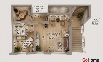 Аренда помещения, Минск, Скрыганова, 1,  40.1 кв.м.. Фото 2