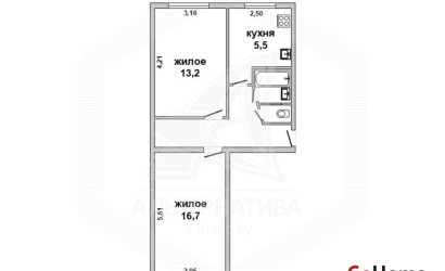 Купить 2-комнатную квартиру, Брест, Центр, ул. Кирова. Фото 10