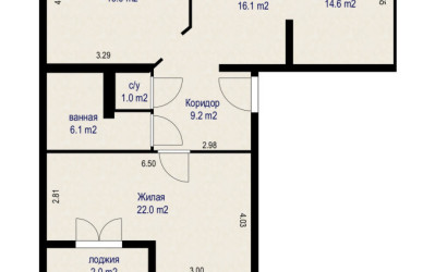 Купить 3-комнатную квартиру, Минск, пер. Полиграфический 1-й, д. 4 (Советский район). Фото 19