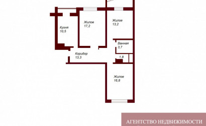 Купить 3-комнатную квартиру, Брест, ул. Луцкая, д. . Фото 13