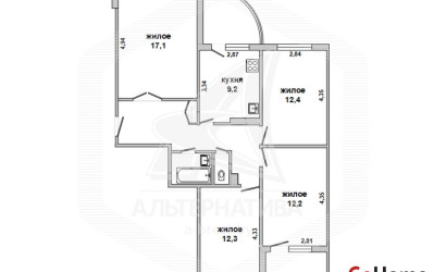 Купить 4-комнатную квартиру, Брест, Ковалево, ул. 28 Июля. Фото 18