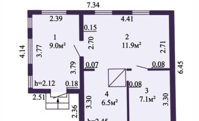 Купить дом в деревне, ЗОЛОТАЯ ОСЕНЬ, 5 соток. Фото 16