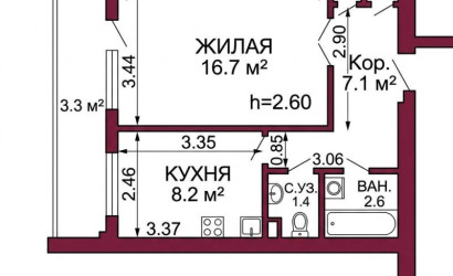 Купить 1-комнатную квартиру, Гродно, Озёрское, 17. Фото 15