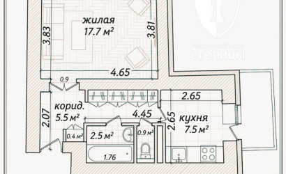 Купить 1-комнатную квартиру, Минск, Алтайская, 64(Октябрьский район). Фото 2