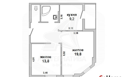 Купить 2-комнатную квартиру, Брест, Центр, ул. Фомина. Фото 1