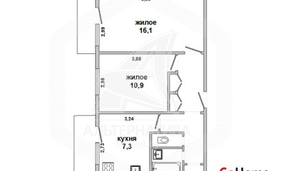 Купить 2-комнатную квартиру, Каменюки, , . Фото 6