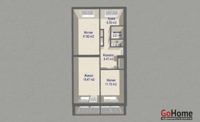 Купить 3-комнатную квартиру, Минск, Кольцова ул., 28 (Советский район). Фото 21