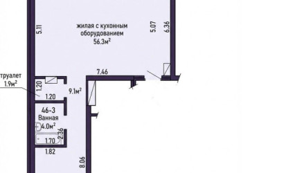 Купить 3-комнатную квартиру, Минск, Игоря Лученка ул., 19 (Октябрьский район). Фото 3
