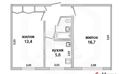 Купить 2-комнатную квартиру, Брест, Центр, ул. Кирова. Фото 1