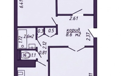 Купить 3-комнатную квартиру, Минск, Брикета ул., 24(Фрунзенский район). Фото 2