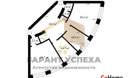 Аренда офиса, Брест, ул. Орджоникидзе,  50 кв.м.. Фото 18