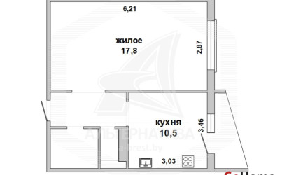 Купить 1-комнатную квартиру, Брест, Вулька, ул. Вульковская. Фото 1