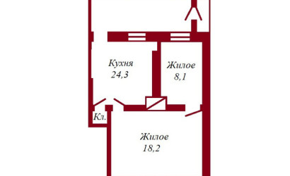 Купить 2-комнатную квартиру, Пинск, Гайдаенко, 54. Фото 11