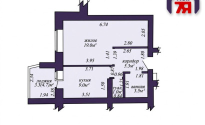 Купить 1-комнатную квартиру, Молодечно, Снежная ул., 10. Фото 17