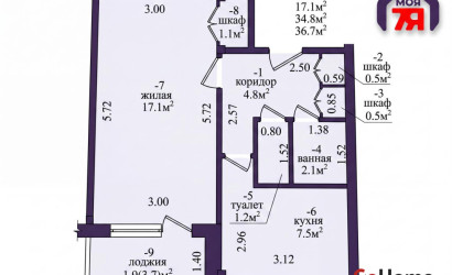 Купить 1-комнатную квартиру, Минск, Жудро ул., 17/2 (Фрунзенский район). Фото 15