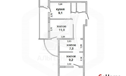 Купить 3-комнатную квартиру, Брест, Восток, ул. Московская. Фото 18