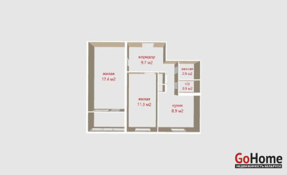 Купить 2-комнатную квартиру, Минск, Громова ул., 32 (Московский район). Фото 2