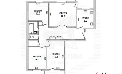 Купить 4-комнатную квартиру, Брест, Центр, наб. Франциска Скорины. Фото 2