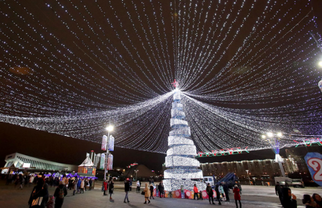 Где поставят праздничные елки в Минске