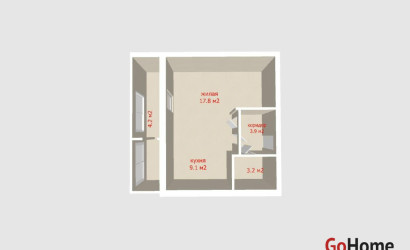 Купить 1-комнатную квартиру, Минск, Голубева ул., 16/1(Московский район). Фото 2