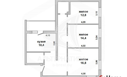 Купить 3-комнатную квартиру, Брест, Восток, ул. Московская. Фото 1