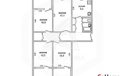 Купить 4-комнатную квартиру, Брест, Центр, ул. Краснознаменная. Фото 1