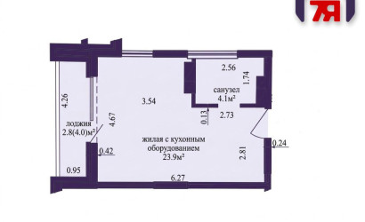 Купить 1-комнатную квартиру, Минск, Леонида Щемелёва ул., 14 (Октябрьский район). Фото 2